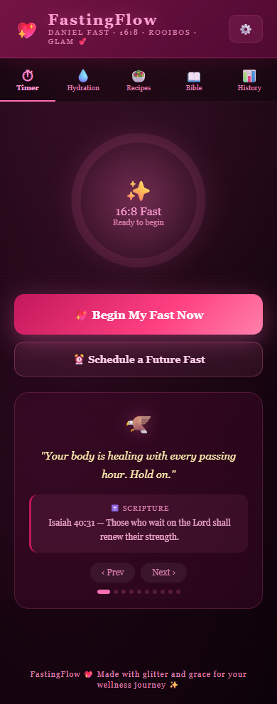 Daniel Fast App Journey Screen Daniel Fast Android app fasting journey screen