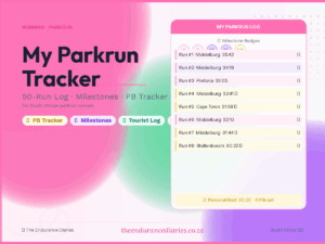 parkrun tracker — log 50 runs, milestones & personal bests