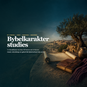 Interaktiewe Bybelkarakterstudies Afrikaanse e-boek met 93 geïllustreerde profiele