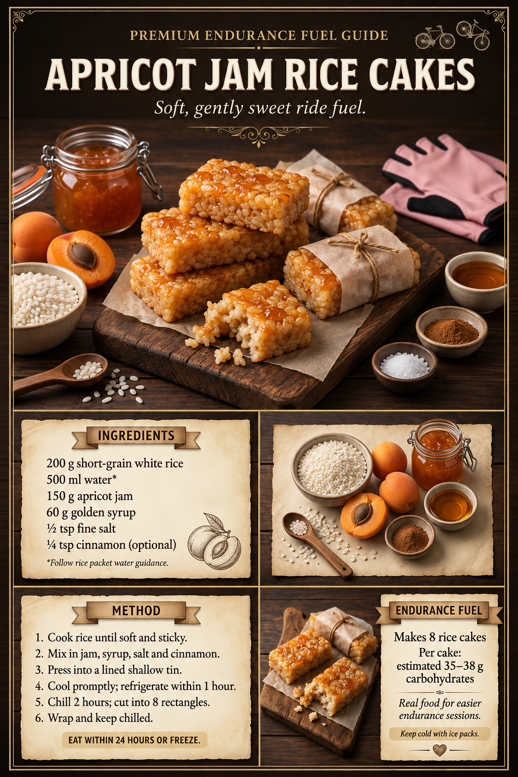 Recipes 🩷 Apricot Jam Rice Cakes recipe poster