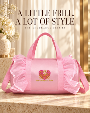 Pink Ruffle Gym Duffel Bag